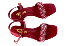 Maroon fancy Sandal